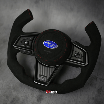 JDMuscle [22-26 WRX] Custom Steering Wheel MT and CVT | Carbon Fiber / Painted / Alcantara / Leather / Forged / Honey Comb / LED