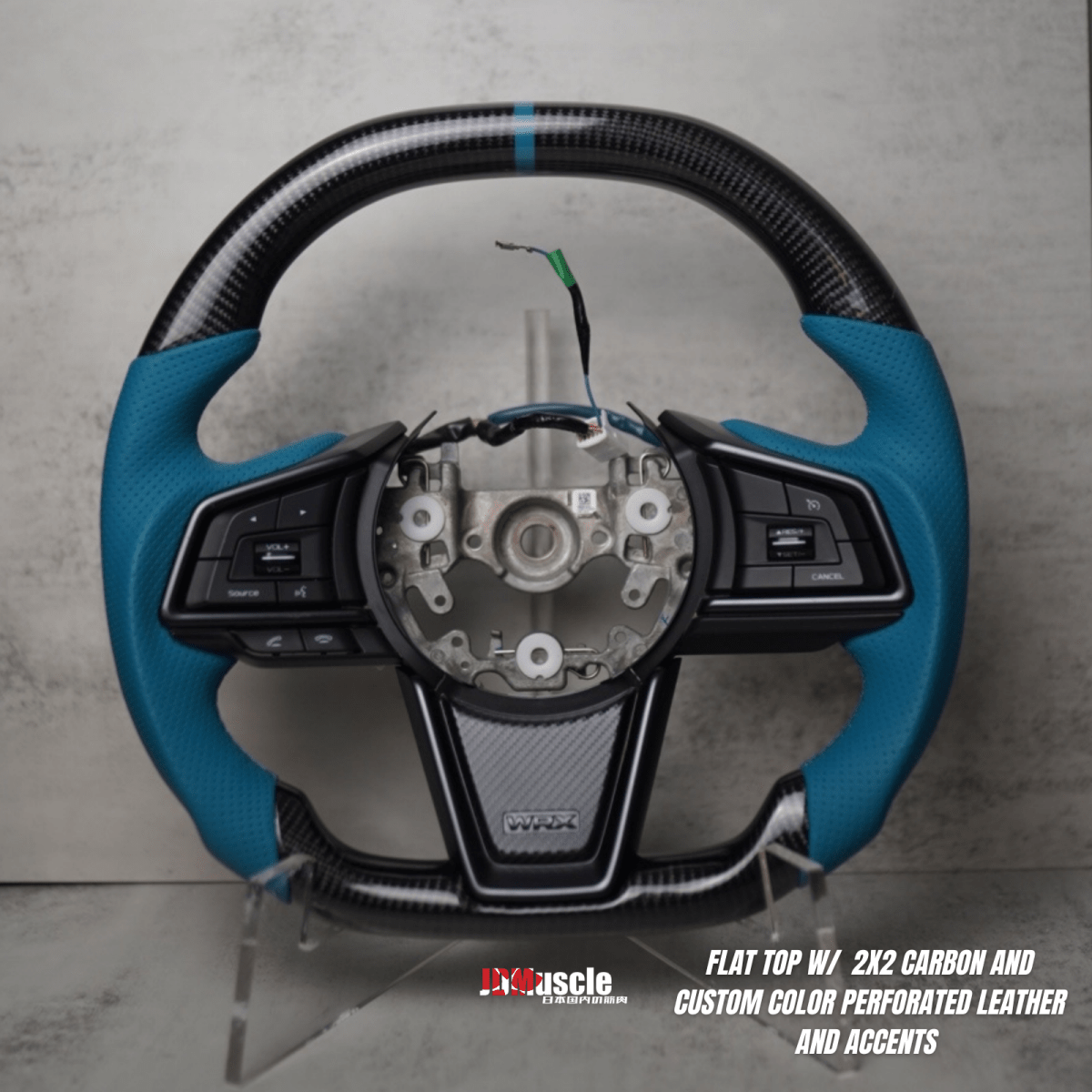 JDMuscle [22-26 WRX] Custom Steering Wheel MT and CVT | Carbon Fiber / Painted / Alcantara / Leather / Forged / Honey Comb / LED