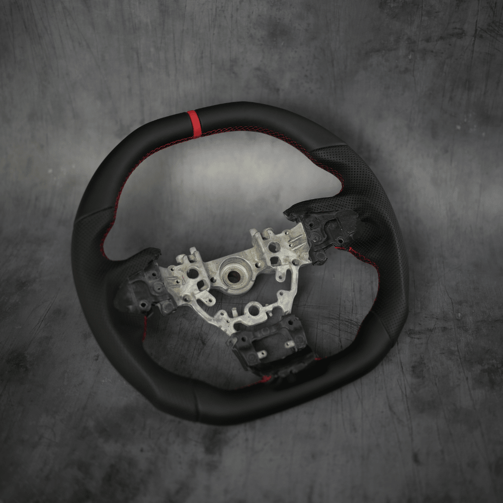 JDMuscle [22-26 WRX] Custom Steering Wheel MT and CVT | Carbon Fiber / Painted / Alcantara / Leather / Forged / Honey Comb / LED