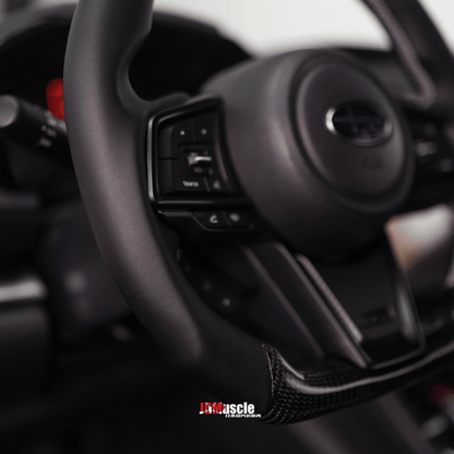 JDMuscle [22-26 WRX] Custom Steering Wheel MT and CVT | Carbon Fiber / Painted / Alcantara / Leather / Forged / Honey Comb / LED