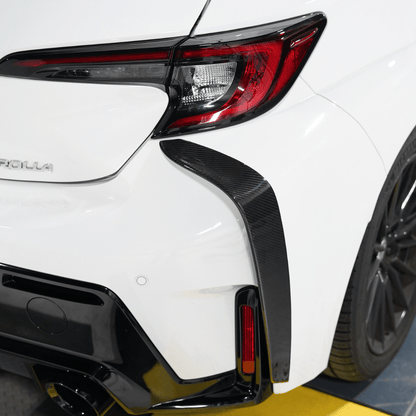 JDMuscle [23-26 GR Corolla] Carbon Fiber Rear Bumper Canards/Garnishes