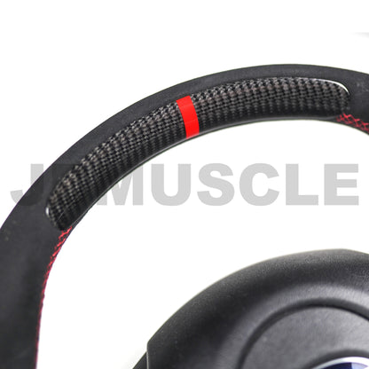 JDMuscle Carbon Fiber Racer Spec Steering Wheel for 2015+ WRX/STI