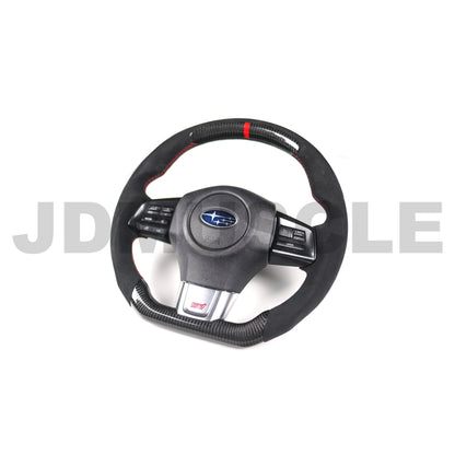 JDMuscle Carbon Fiber Racer Spec Steering Wheel for 2015+ WRX/STI