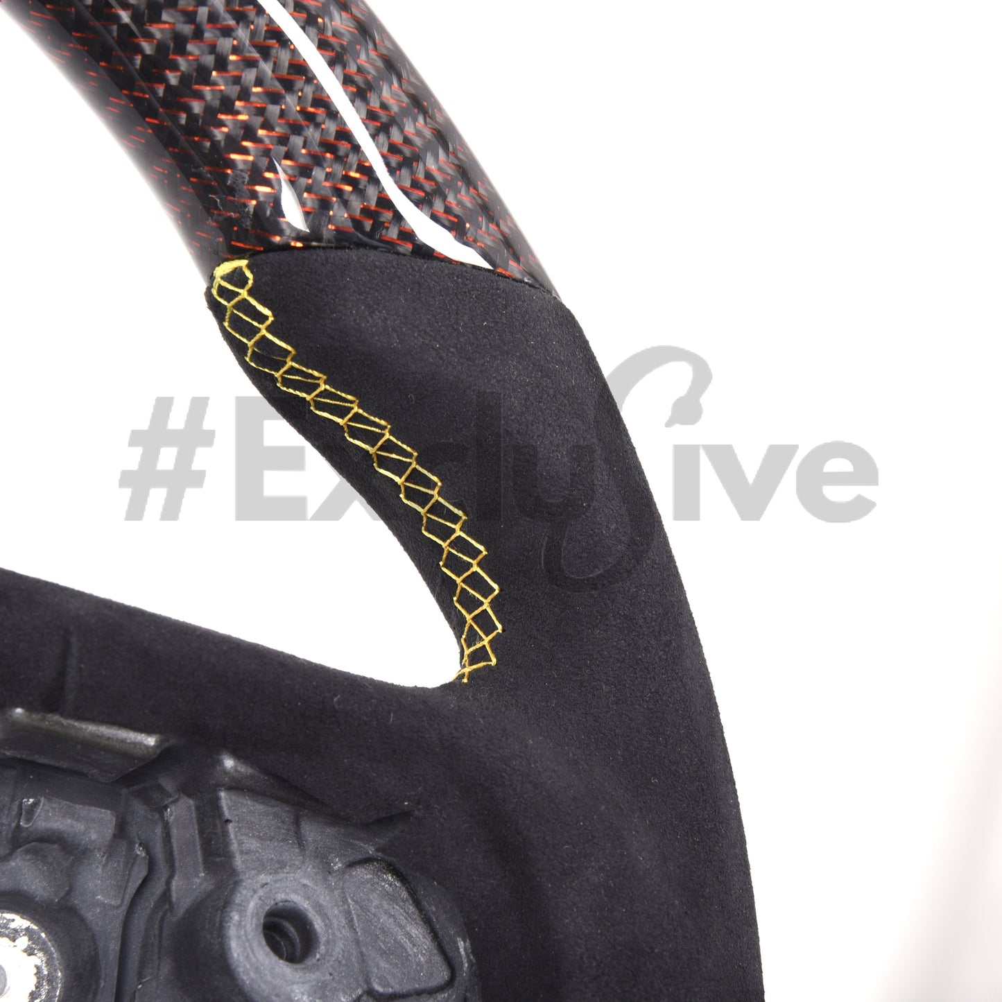 JDMuscle Carbon Fiber Steering Wheel by Exclusive Steering for Toyota Supra 2020+