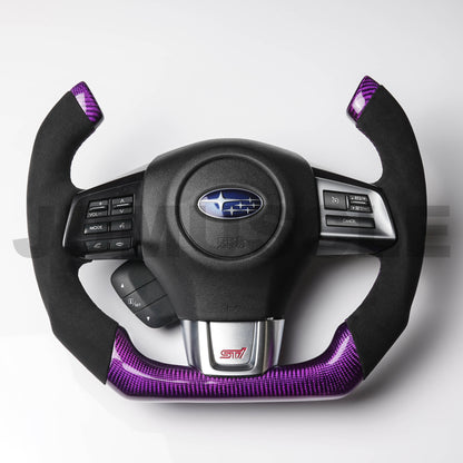 JDMuscle [15-21 WRX/STI] Custom Carbon Fiber Steering Wheel