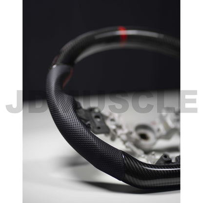 JDMuscle [15-21 WRX/STI] Custom Carbon Fiber Steering Wheel