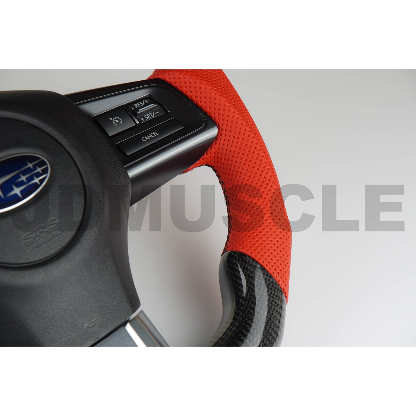 JDMuscle [15-21 WRX/STI] Custom Carbon Fiber Steering Wheel