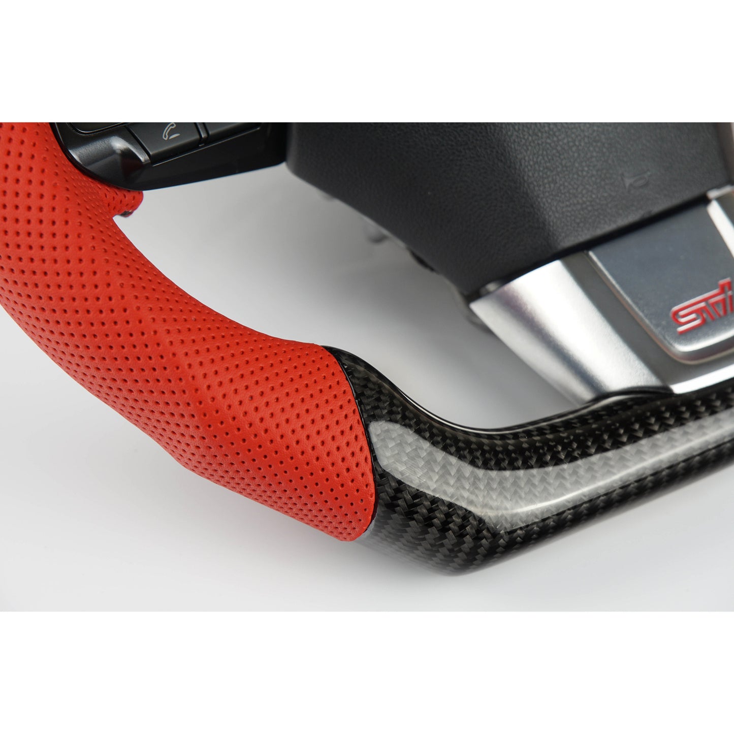 JDMuscle [15-21 WRX/STI] Custom Carbon Fiber Steering Wheel