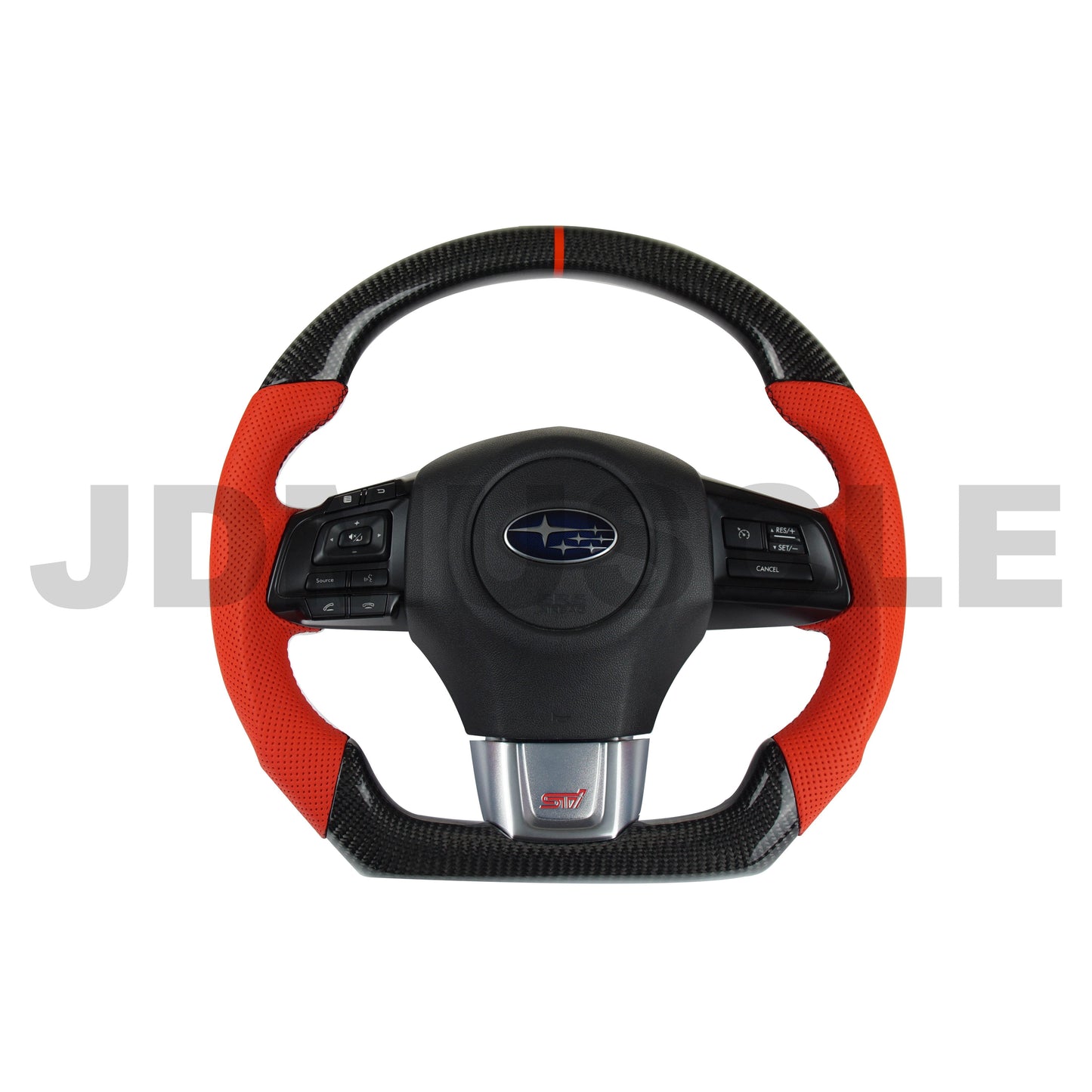 JDMuscle [15-21 WRX/STI] Custom Carbon Fiber Steering Wheel