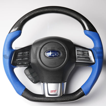 JDMuscle [15-21 WRX/STI] Custom Carbon Fiber Steering Wheel