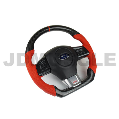 JDMuscle [15-21 WRX/STI] Custom Carbon Fiber Steering Wheel