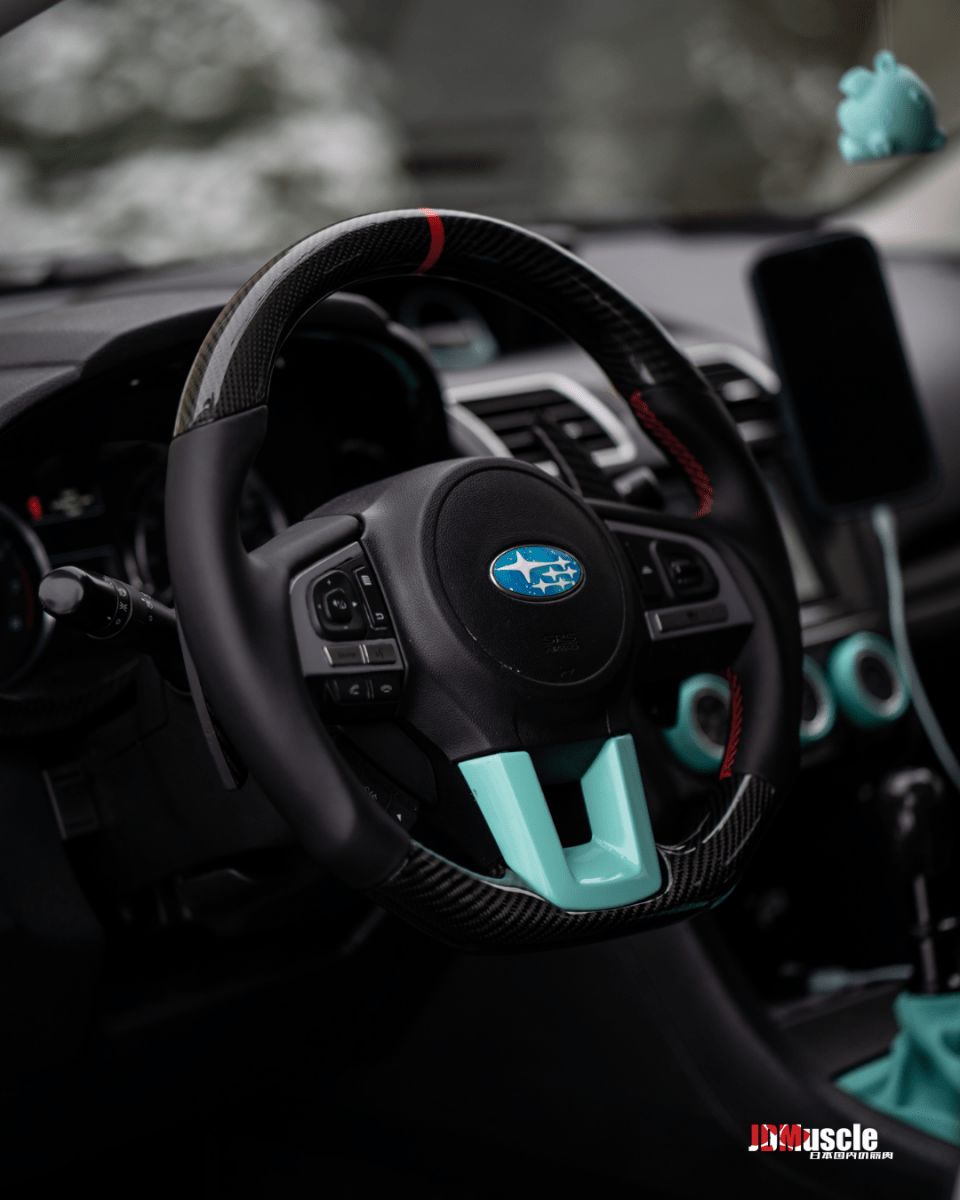 JDMuscle Custom Carbon Fiber Steering Wheel for 2016-2017 Subaru Crosstrek XV