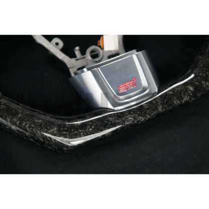 JDMuscle LED Performance Carbon Fiber Steering Wheel for 2015+ WRX/STI