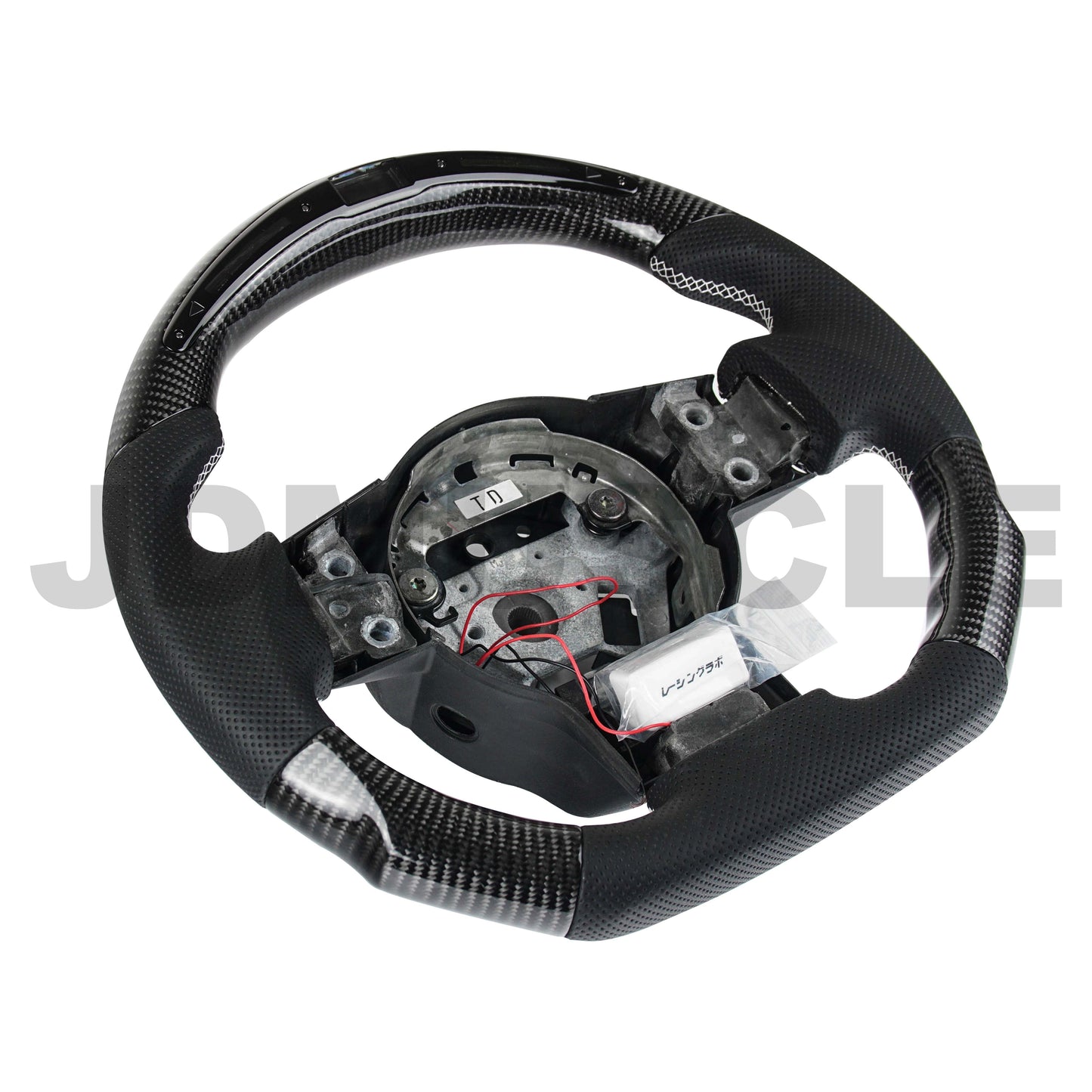 JDMuscle LED Performance Carbon Fiber Steering Wheel for Nissan 350z