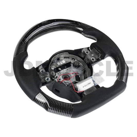 JDMuscle LED Performance Carbon Fiber Steering Wheel for Nissan 350z