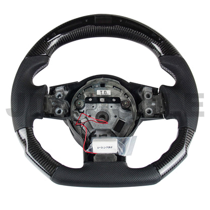 JDMuscle LED Performance Carbon Fiber Steering Wheel for Nissan 350z