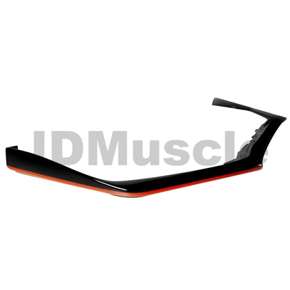 JDMuscle OE Style Front Lip Gloss/Matte Black with Color Accent for 15-17 WRX/STI