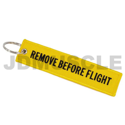 JDMuscle "Remove Before Flight" Key Tag