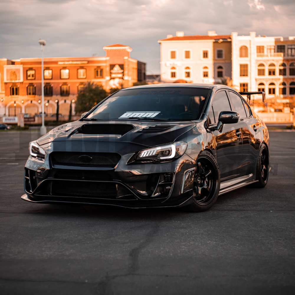 JDMuscle [15-21 WRX/STI] Carbon Fiber Hood V2 w/ Heat Extract