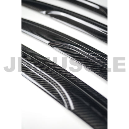JDMuscle [15-21 WRX/STI] V2 Carbon Fiber Rain Guards / Window Visors