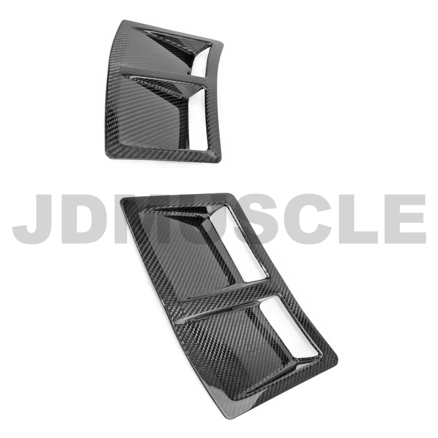 JDMuscle [15-21 WRX/STI] Carbon Fiber Rear Bumper Vents S207/S209 Style | JDM-WRX1515-RBV-CF