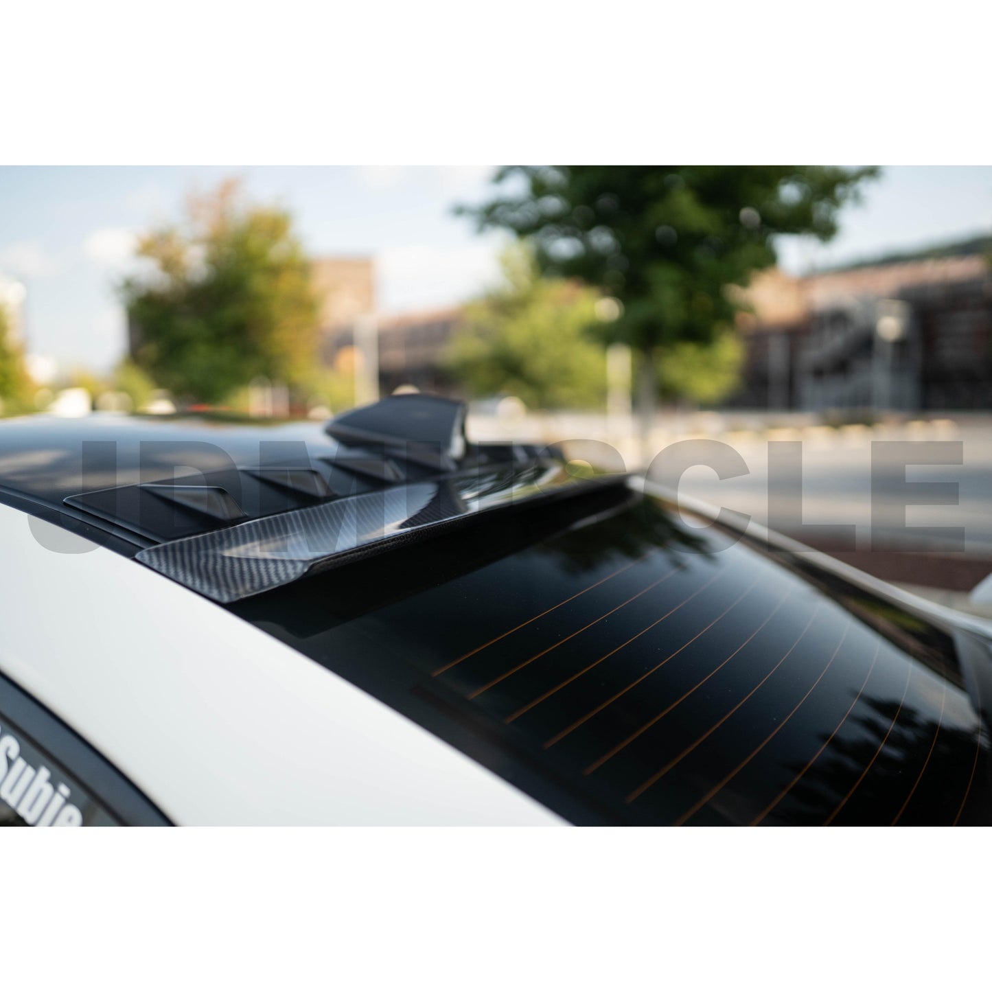 JDMuscle 15-21 WRX/STI Carbon Fiber Roof Spoiler V1