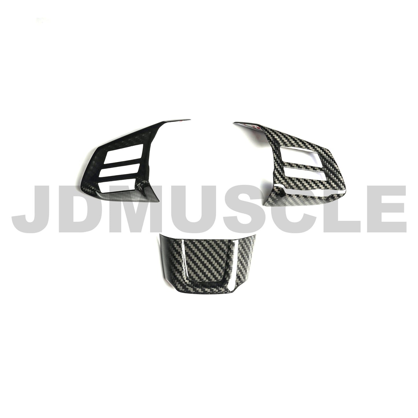 JDMuscle [15* WRX/STI MT] Tanso Carbon Fiber Steering Wheel Covers
