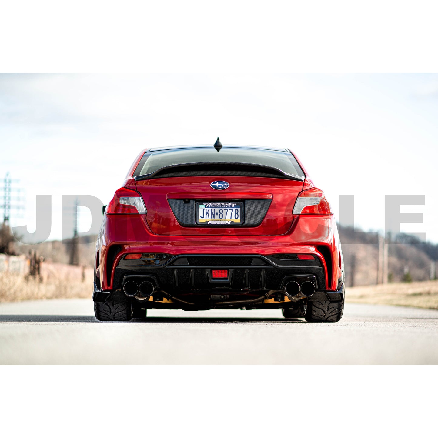 JDMuscle [15-21 WRX/STI] Carbon Fiber Trunk Duck Bill V3