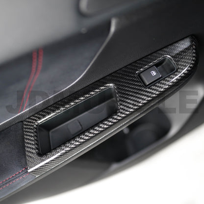 JDMuscle [15-16 WRX/STI] Tanso Carbon Fiber Window Switch Cover