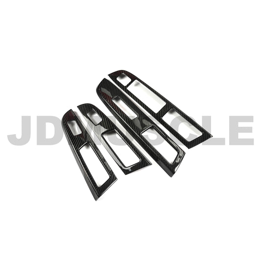 JDMuscle [15-16 WRX/STI] Tanso Carbon Fiber Window Switch Cover