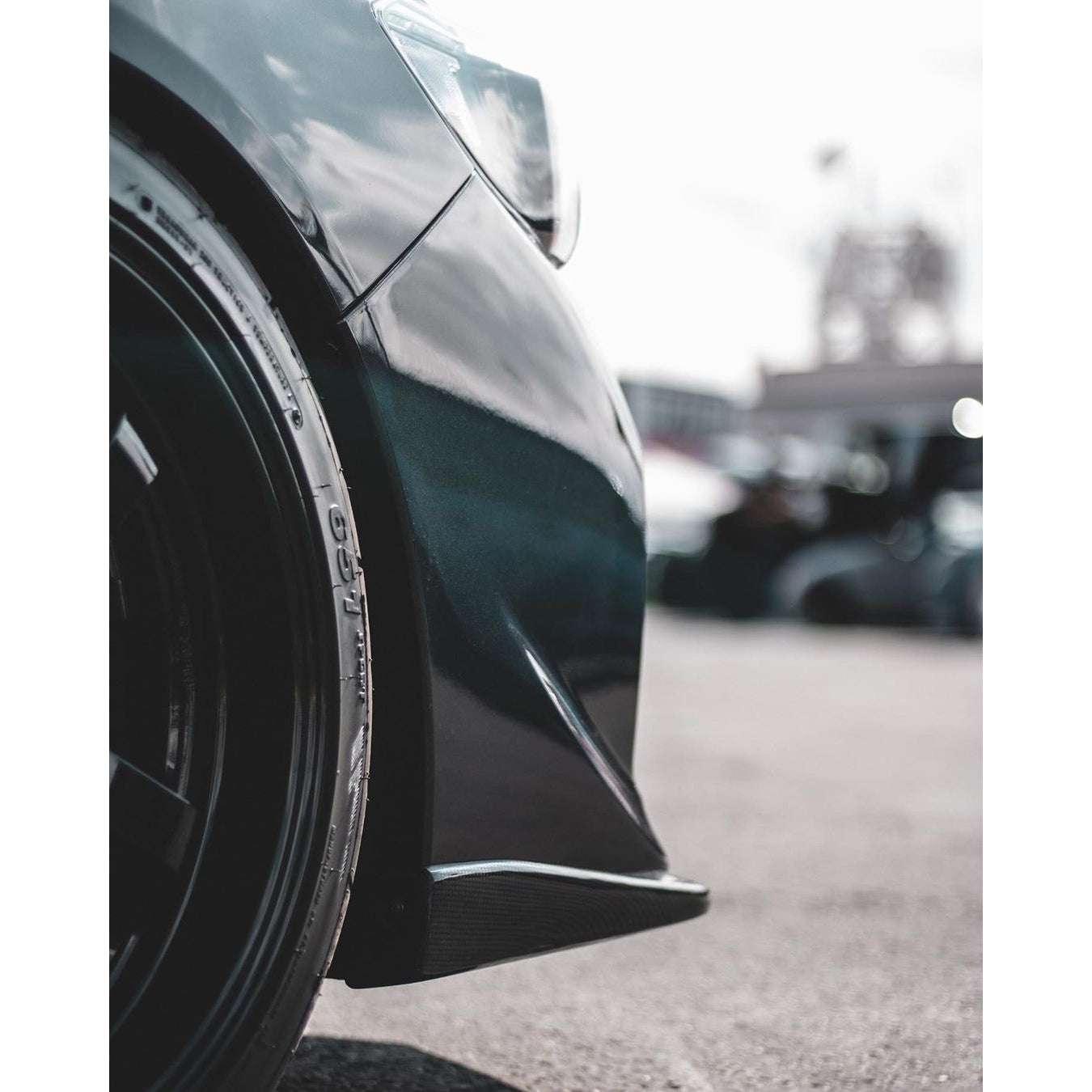 JDMuscle [15-17 WRX/STI] Tanso OE STYLE V1 FRONT CARBON FIBER LIP | JDM-WRX15-LP-OE5