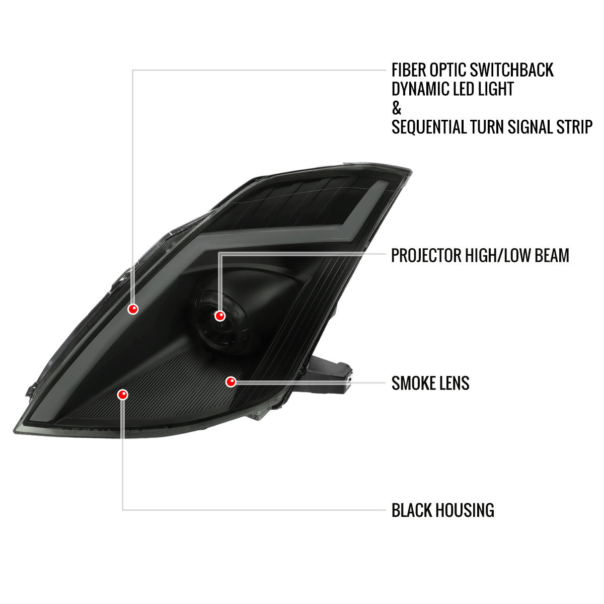 NTXGLOW switchback headlights (2006 - 2009 nissan 350z)