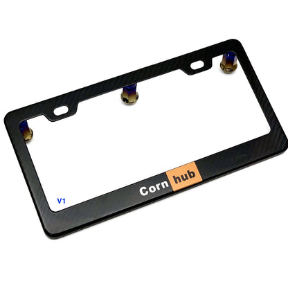 JDC Dry Carbon Fiber License Plate Frames (Gloss, Matte, & Forged)