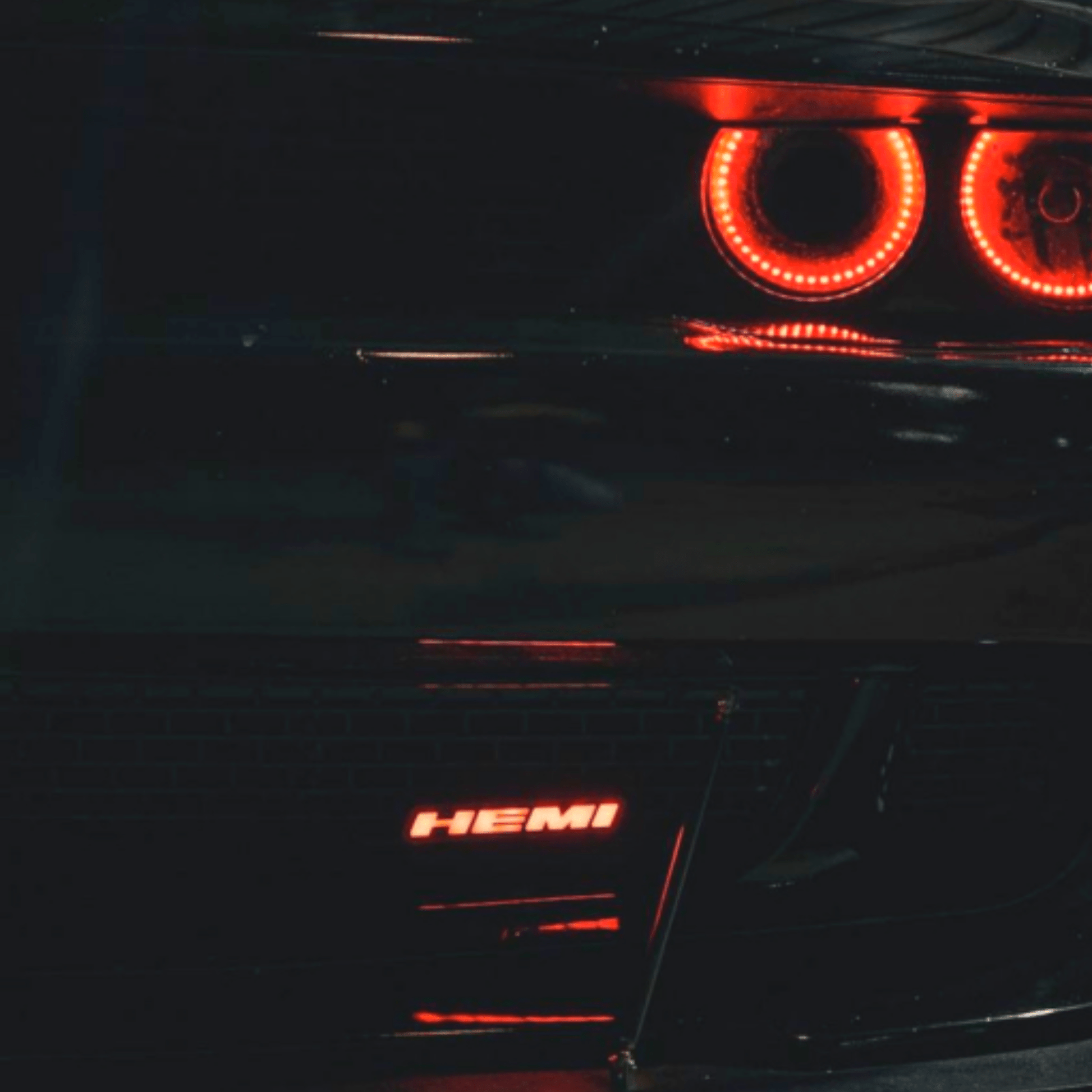 HEMI Multicolor Illuminated LED Emblem Logo - RGB Halo Kits Multicolor Flow Series Color Chasing RGBWA LED headlight kit Oracle Lighting Trendz OneUpLighting Morimoto theretrofitsource AutoLEDTech Diode Dynamics