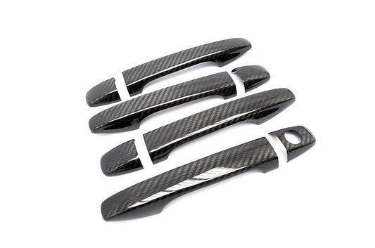 OLM Dry Carbon Fiber Door Handle Covers - 2015-2021 Subaru WRX / STI / 2014-2018 Forester / 2013-2017 Crosstrek