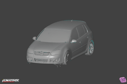 Volkswagen Golf GTI (MKV) 3D Scan (2004-2009)