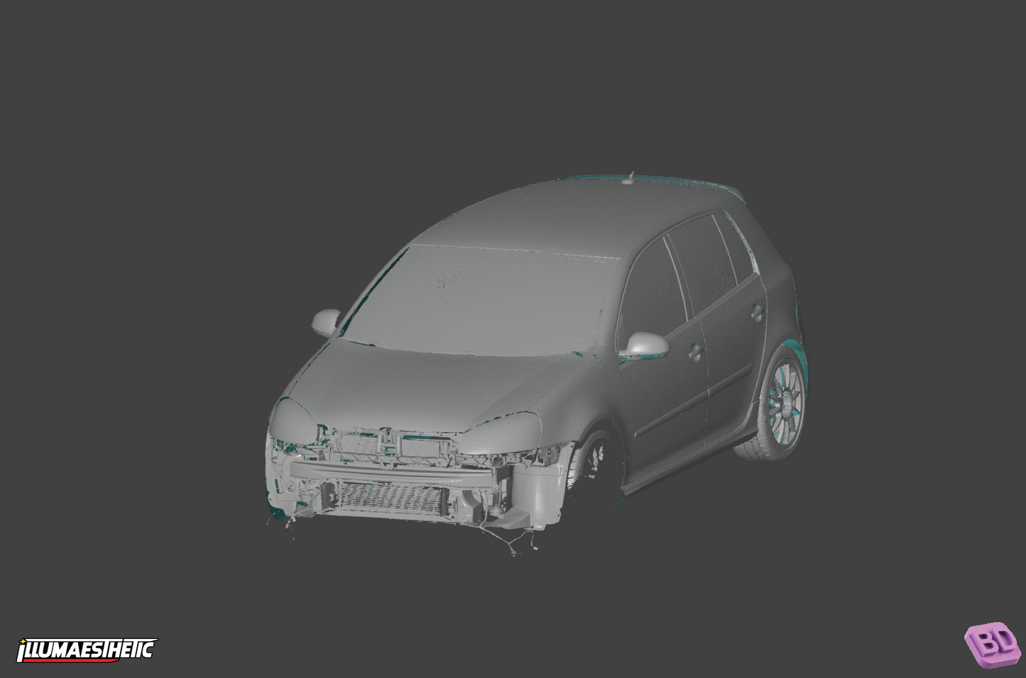Volkswagen Golf GTI (MKV) 3D Scan (2004-2009)