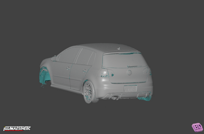Volkswagen Golf GTI (MKV) 3D Scan (2004-2009)