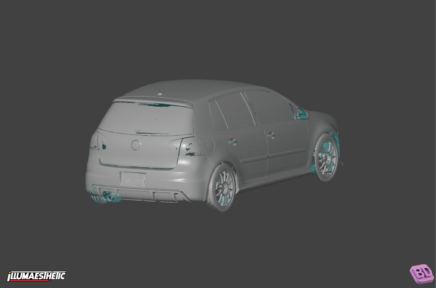 Volkswagen Golf GTI (MKV) 3D Scan (2004-2009)