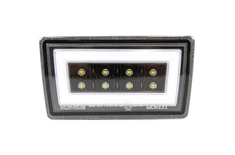 OLM F1 NB+R V2 (Clear Lens, Gloss Black Base, White Bar) - 2015-2020 WRX / STI