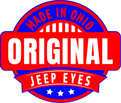 Real eye headlight decals blue green 85