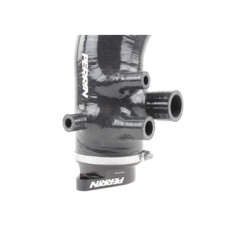 Perrin Black 3in Turbo Inlet Hose w/ Nozzle WRX 15-21 | PSP-INT-424BK