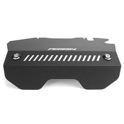 Perrin [15-21 WRX] Black Pulley Cover | PSP-ENG-152BK