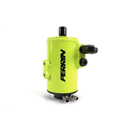 Perrin [08-14 WRX, 04-20 STI] Neon Yellow Air Oil Separator with Top Mount Intercooler | PSP-ENG-606NY
