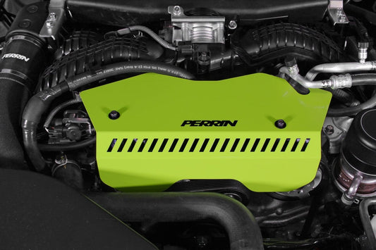 Perrin Subaru Neon Yellow Pulley Cover