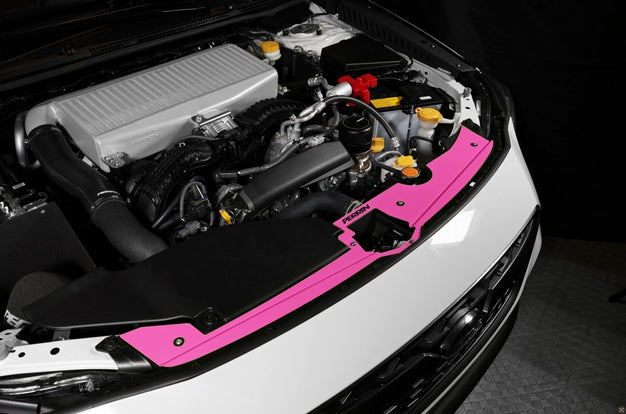 Perrin [22-25 WRX] Radiator Shroud Kit - Hyper Pink  | PSP-ENG-513HP