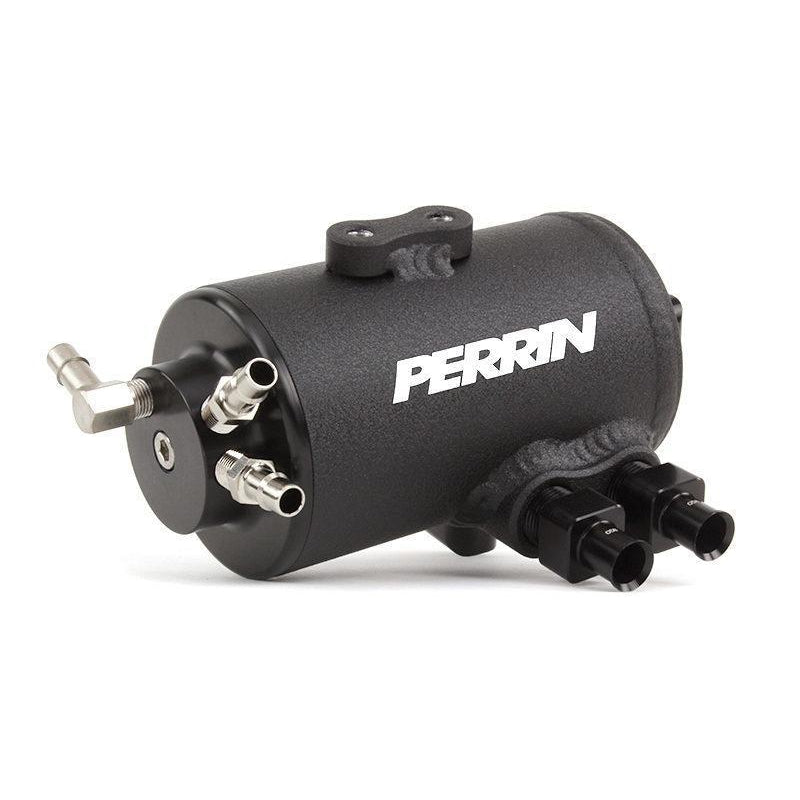 Perrin [15-21 WRX w/o Eyesight] Wrinkle Black Air Oil Separator Kit | PSP-ENG-609BK