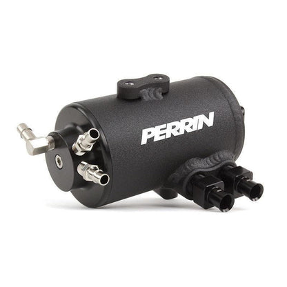 Perrin [15-21 WRX w/o Eyesight] Wrinkle Black Air Oil Separator Kit | PSP-ENG-609BK