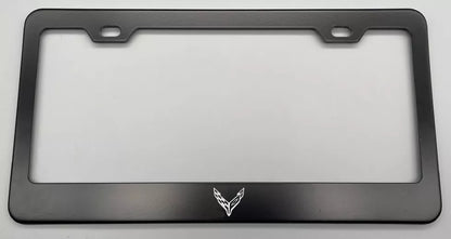 CORVETTE C8 LICENSE PLATE FRAME STAINLESS STEEL