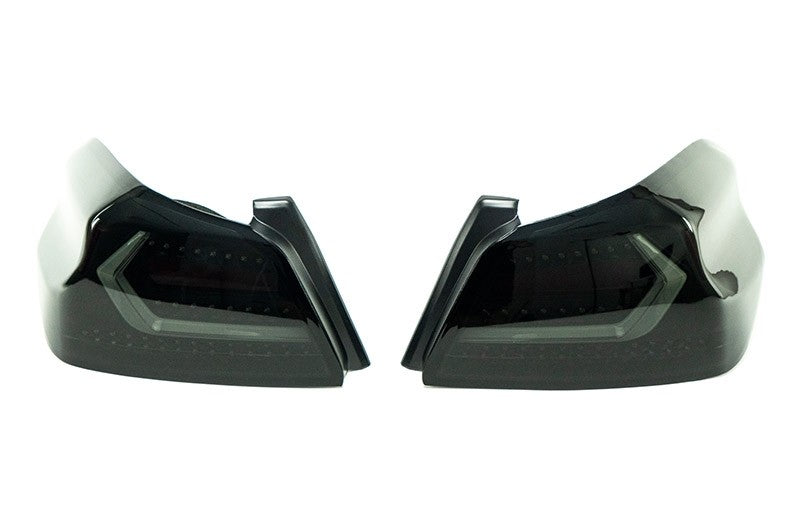 OLM Evolution Tail Lights (Smoked Lens, Black Base, White Bar) - 2015-2021 WRX / STI